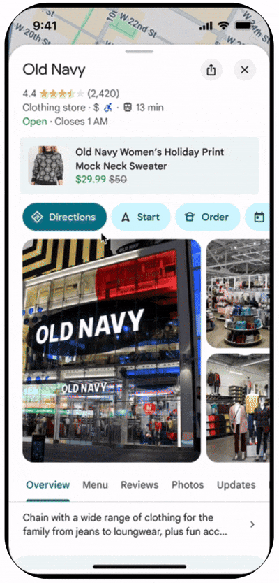 Produits Google Maps à proximité