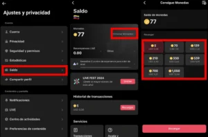 Comment acheter des pièces sur TikTok