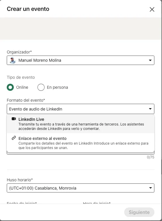 Événement LinkedIn en direct