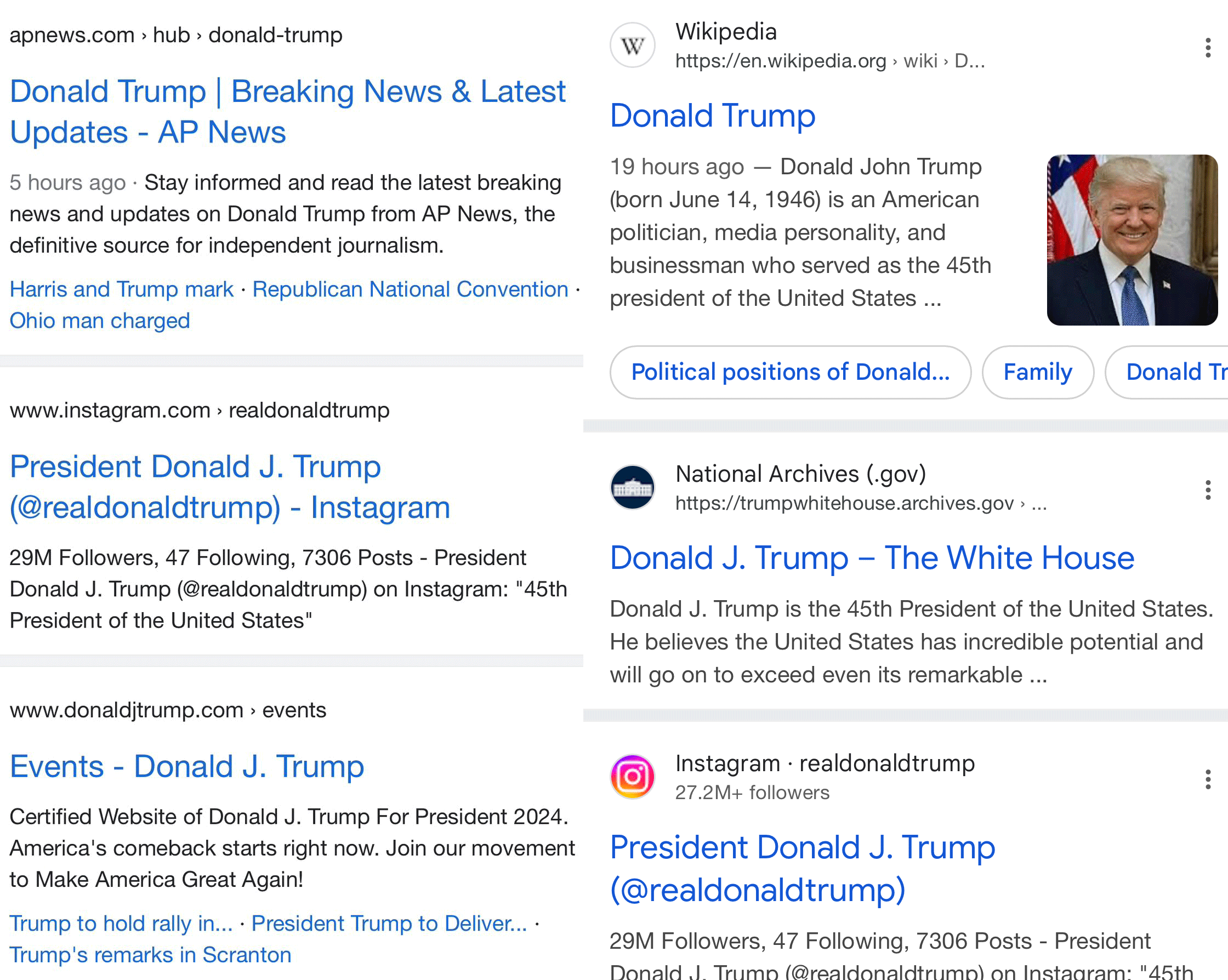 Recherche mobile Google sans favoris