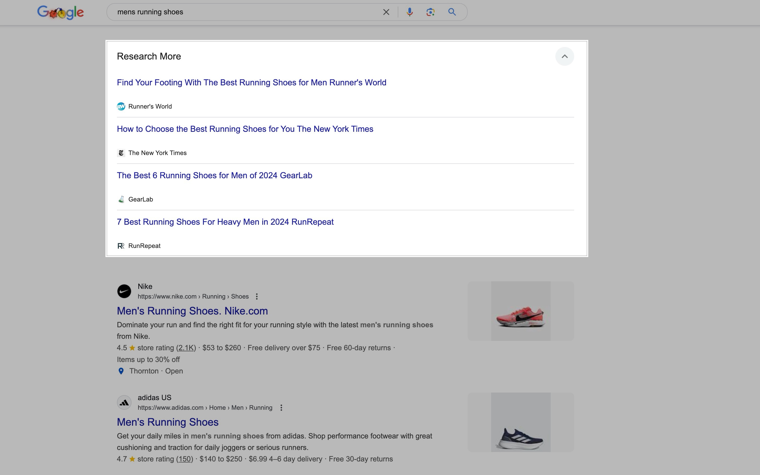 Recherche Google Plus sur ordinateur