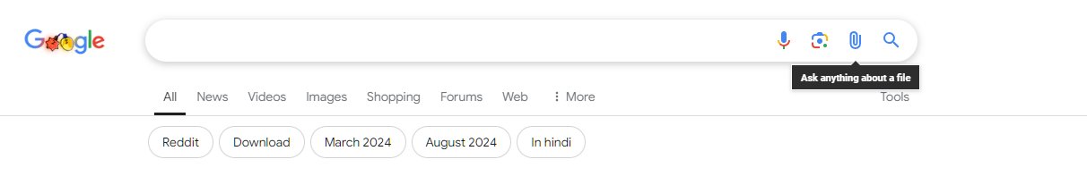 Google Joindre un fichier à la recherche