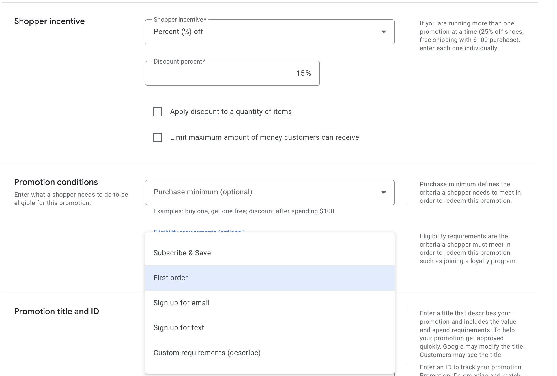 Remises Google Ads pour la première commande
