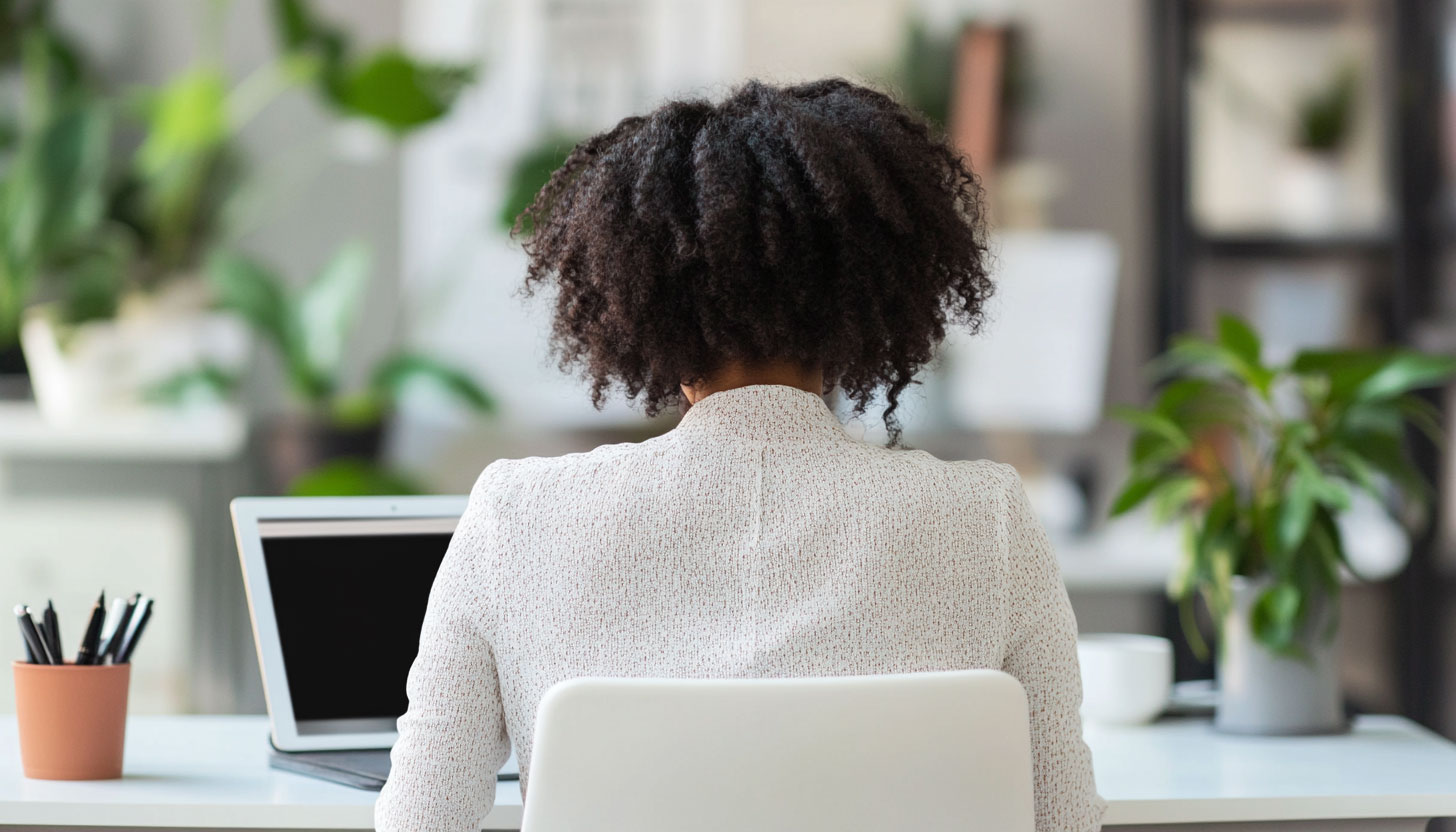 Woman At Desk