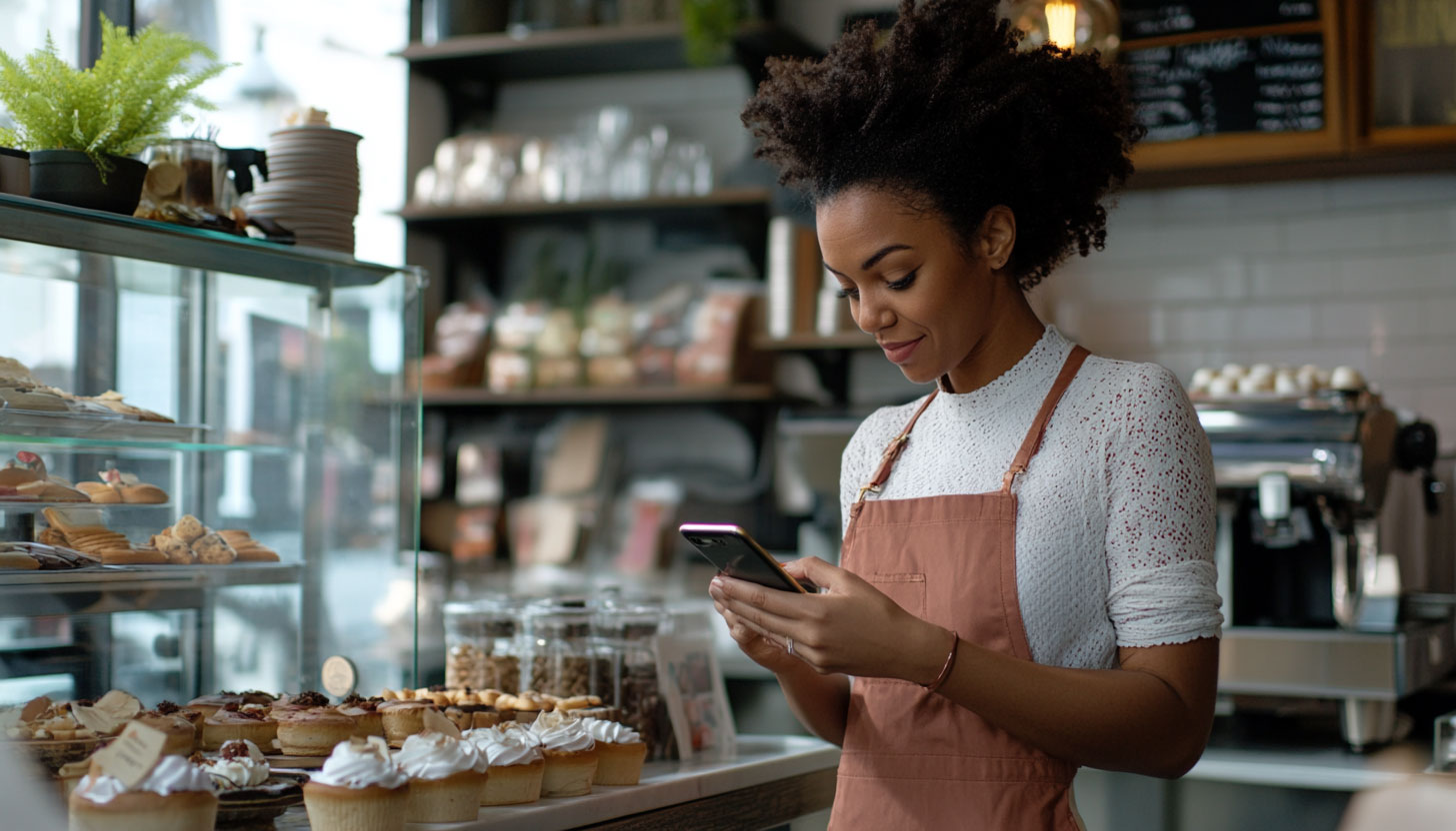 Business Owner Cafe Phone