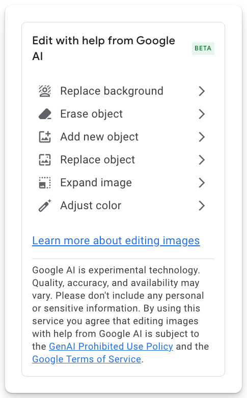 Modification d'image Google Ads Ais