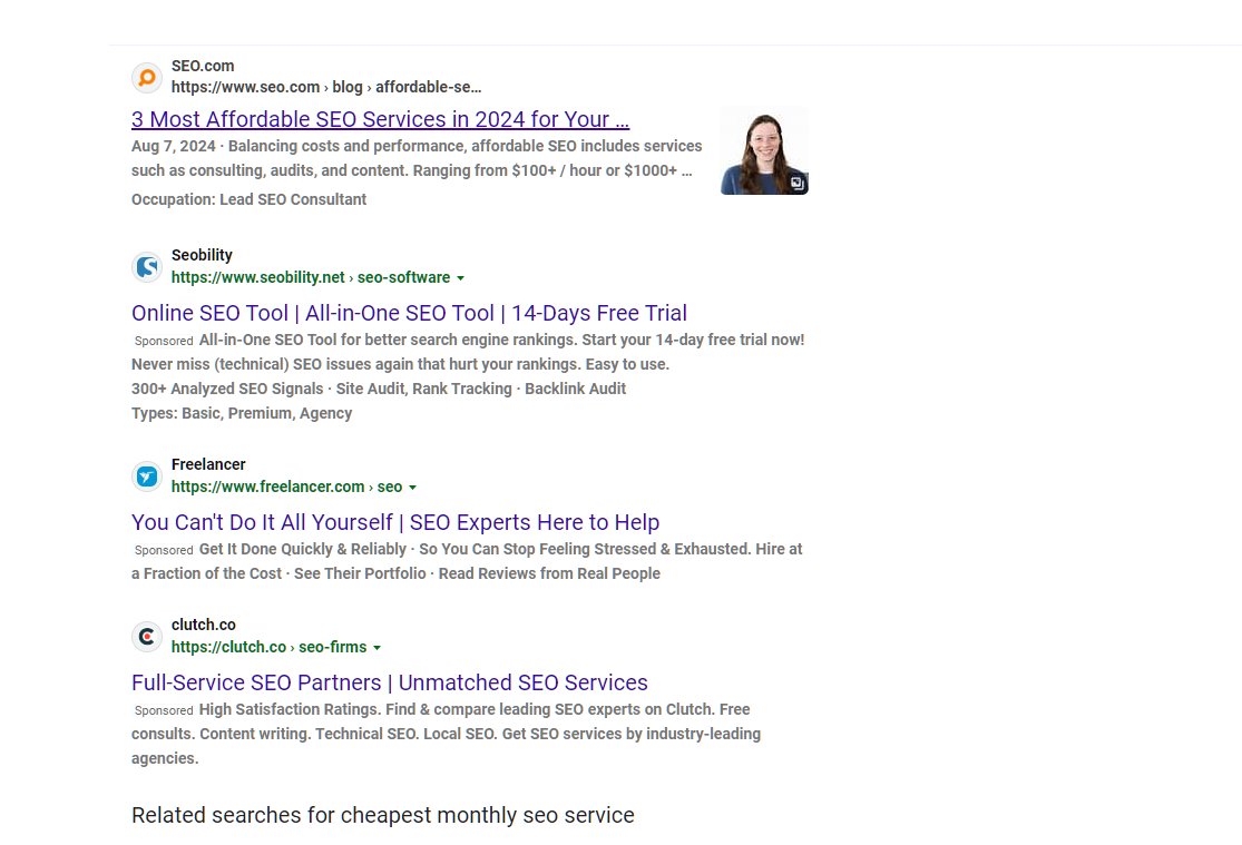 Bing Black URL Green pour sponsorisé