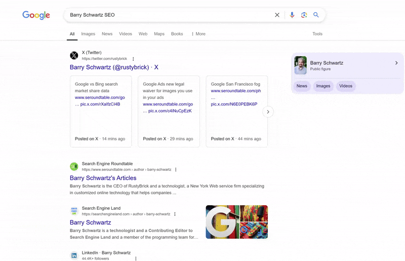 Animation de zoom de pagination Google