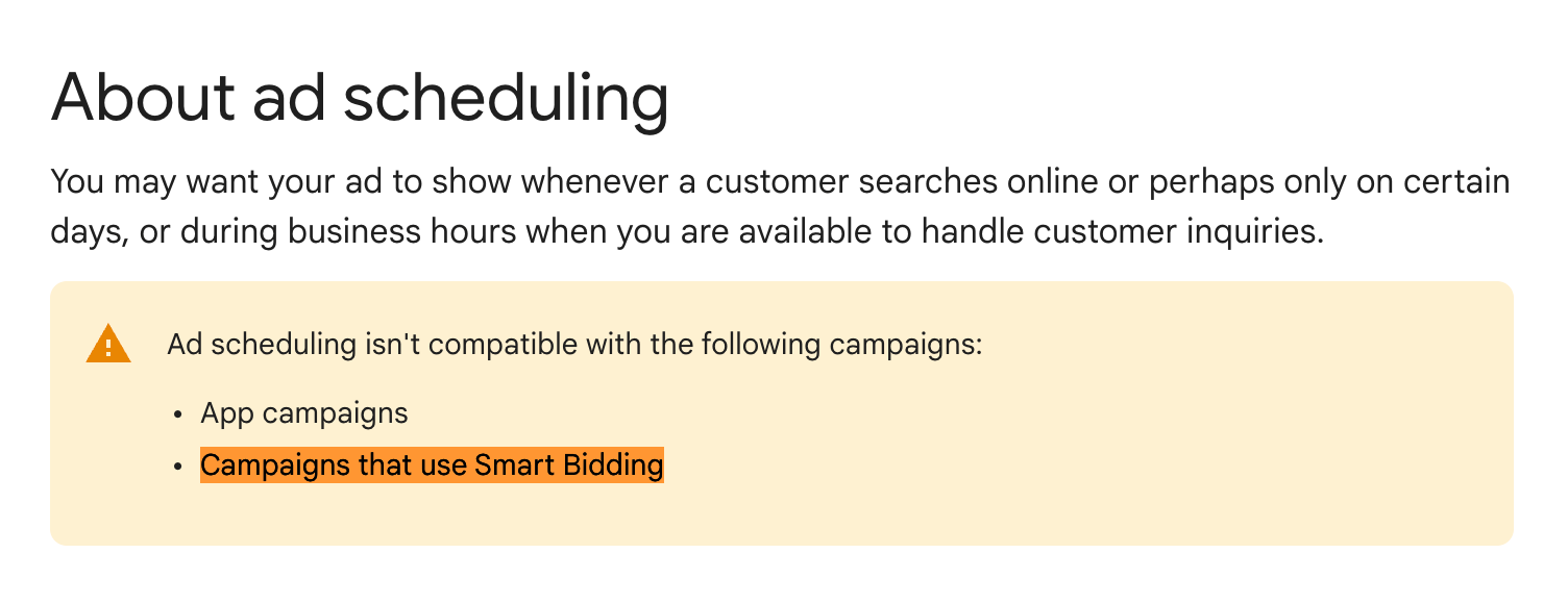Enchères intelligentes de planification des annonces Google