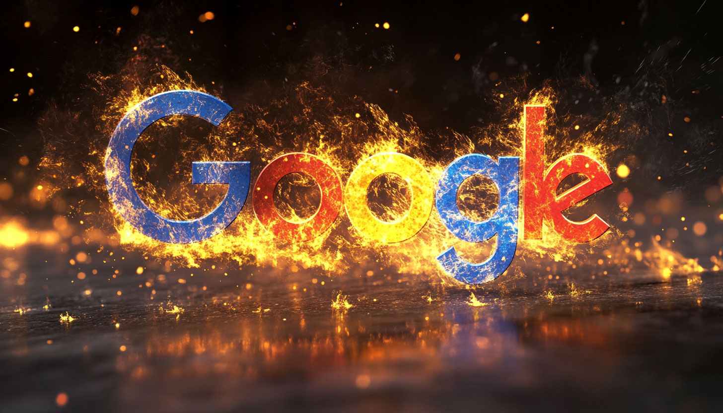 Google Logo Heated