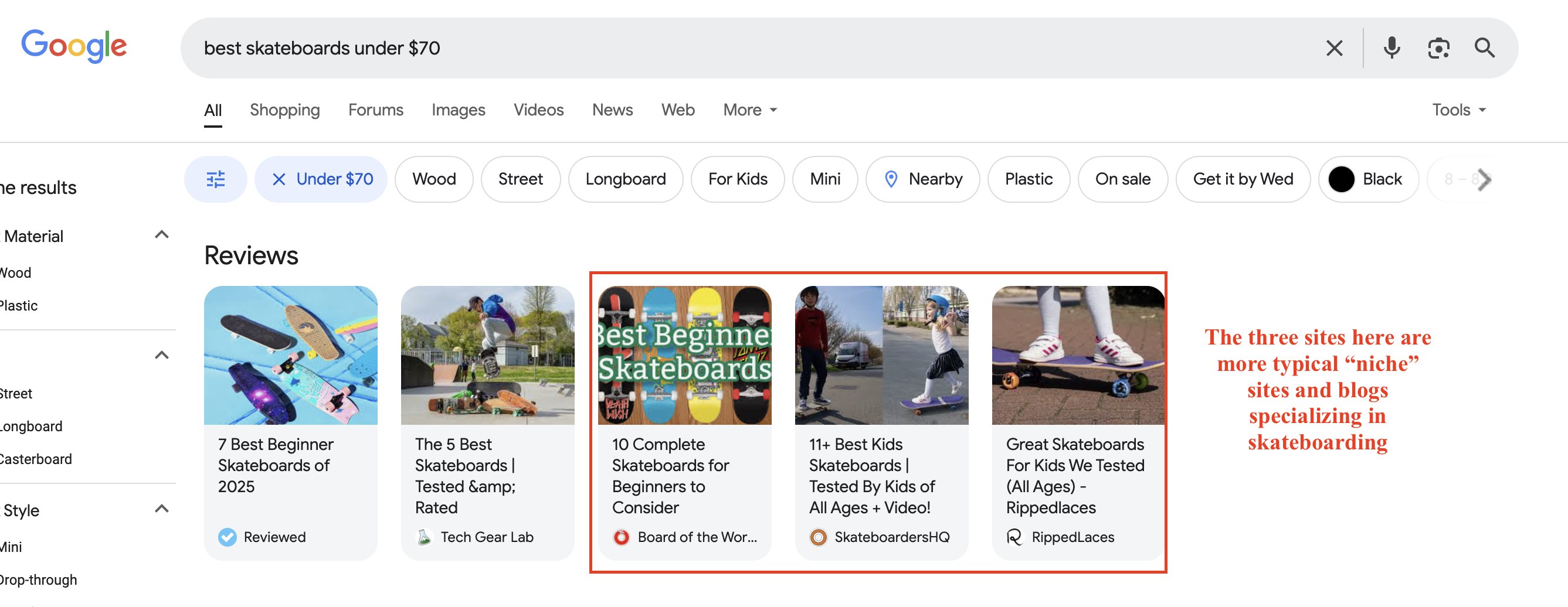 Google Review Carrousel Shopping