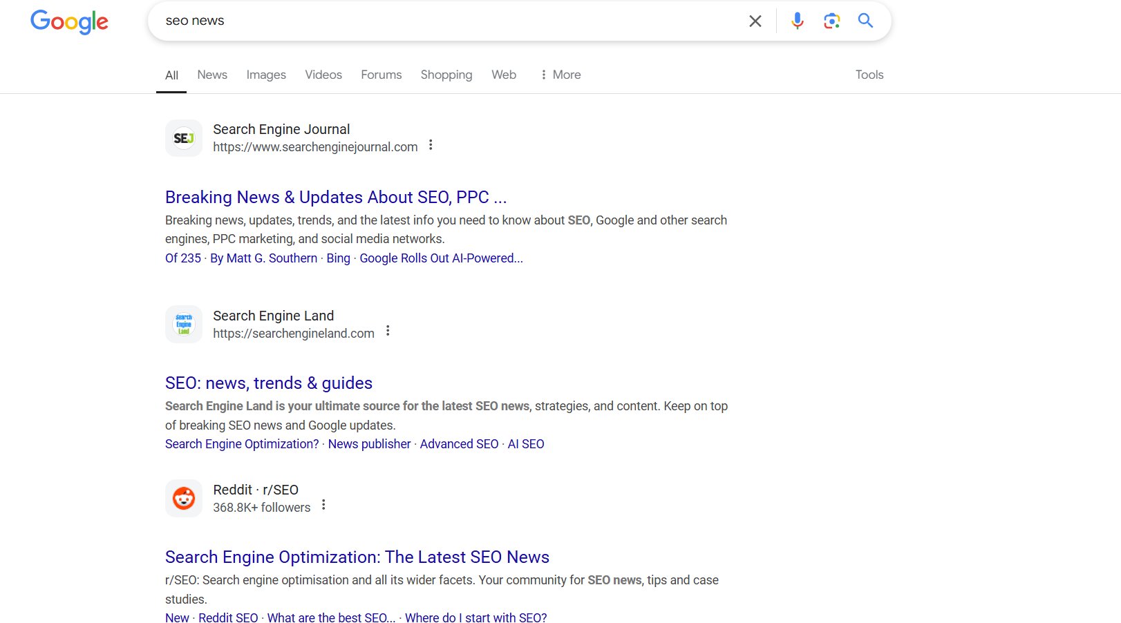 Espacement des extraits Google