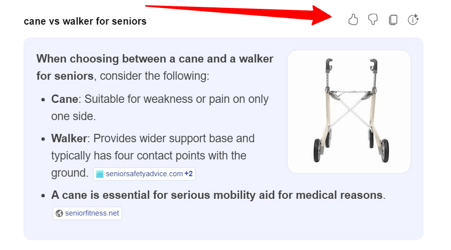 Étiquettes de réponse à Bing AI