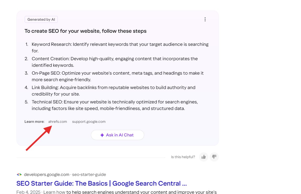 Yahoo Search Ai Link Sources