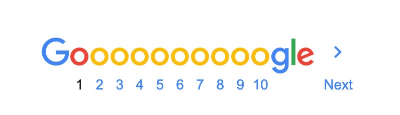 Pagination Google