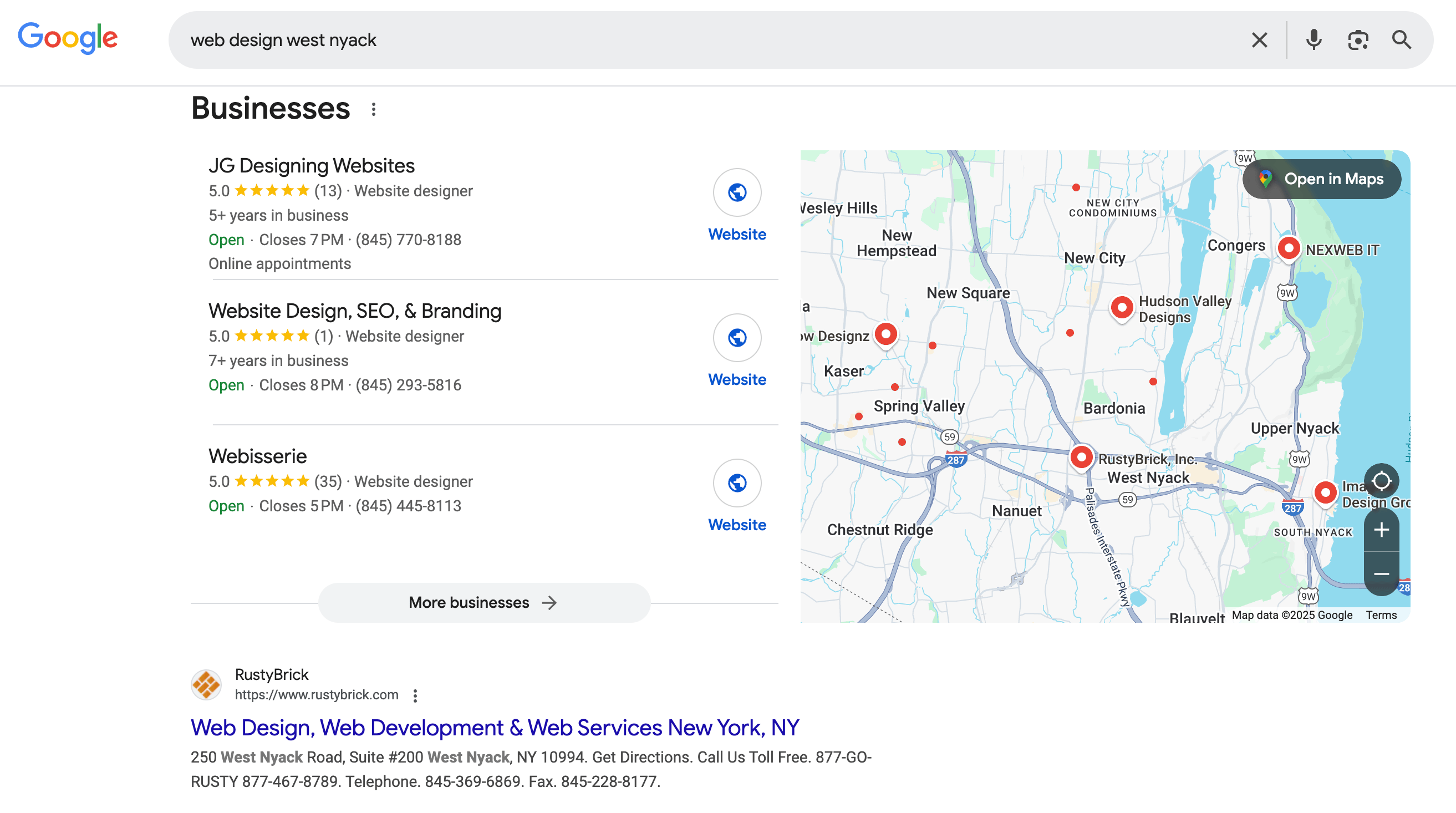 Google Web Design West Nyack