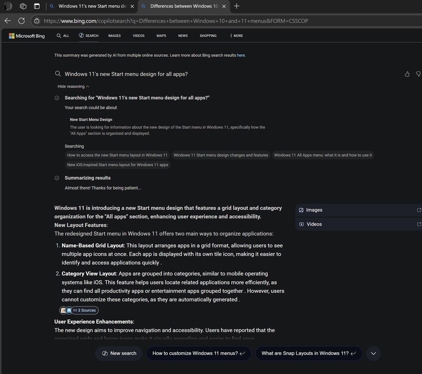 Bing Ai Search Mode sur