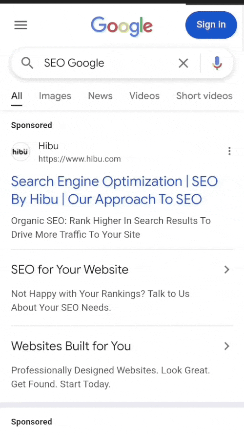 Google AI répond ouvert par défaut