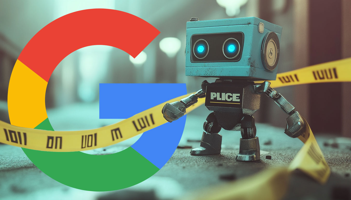 Google Police Tape Crime Robot