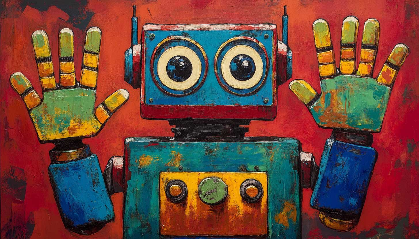 Google Robot Counting Fingers