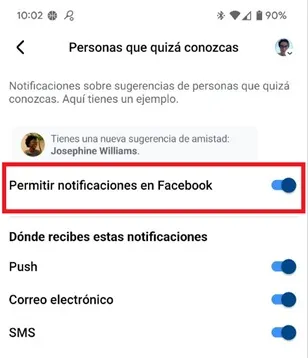 Désactiver les suggestions