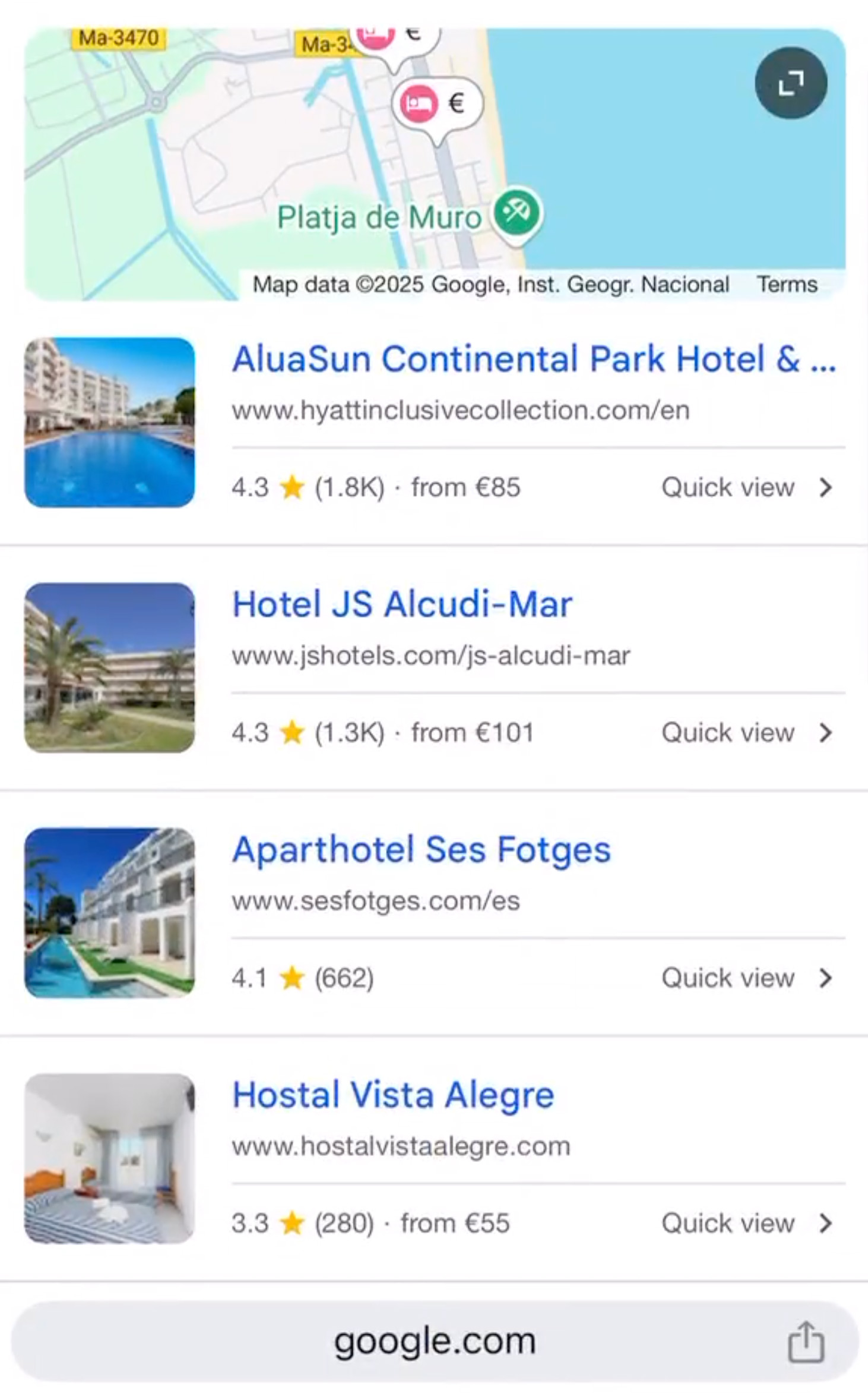 Hodging Google Hotel Pack