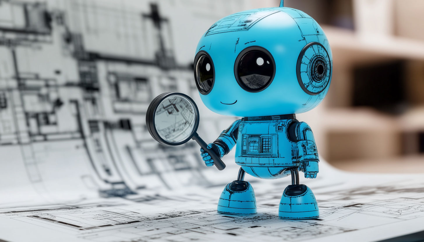 Bing Robot Magniying Glass