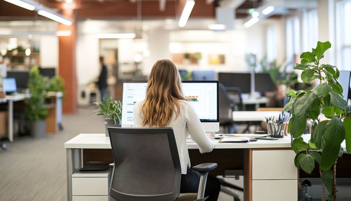 Woman Marketing Agency Desk