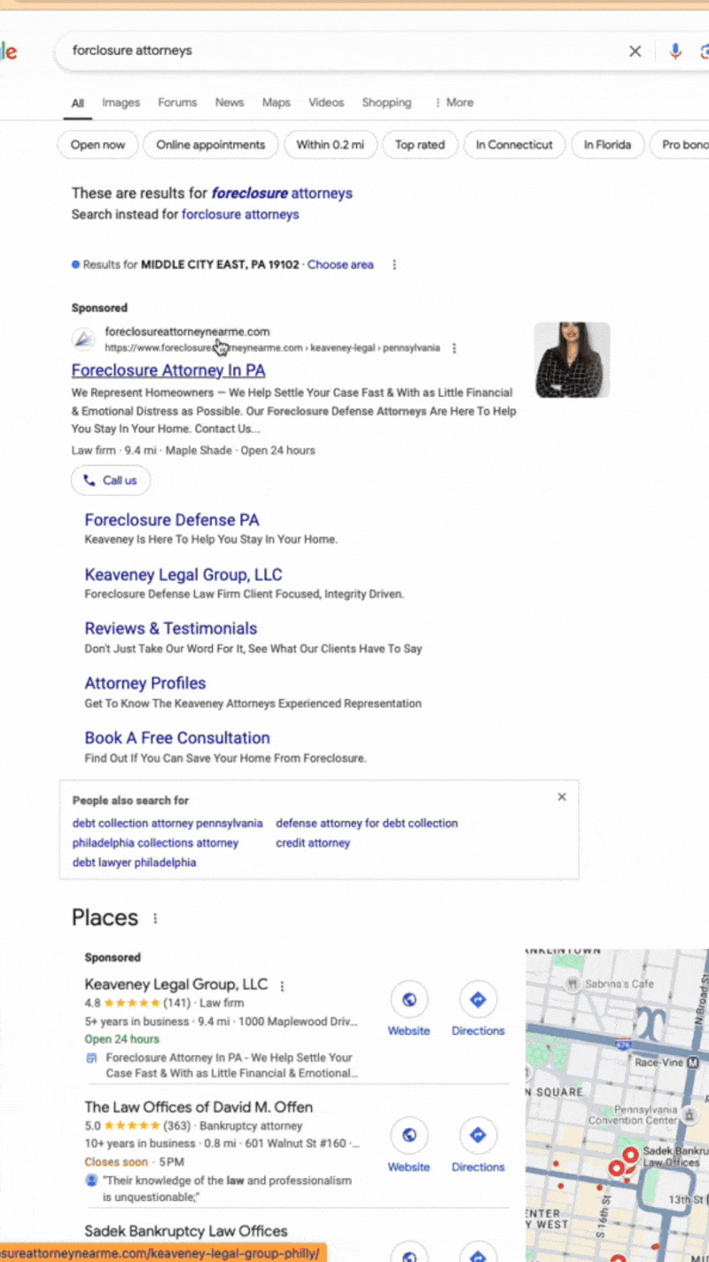 Annonces Google Triple Serving Ads