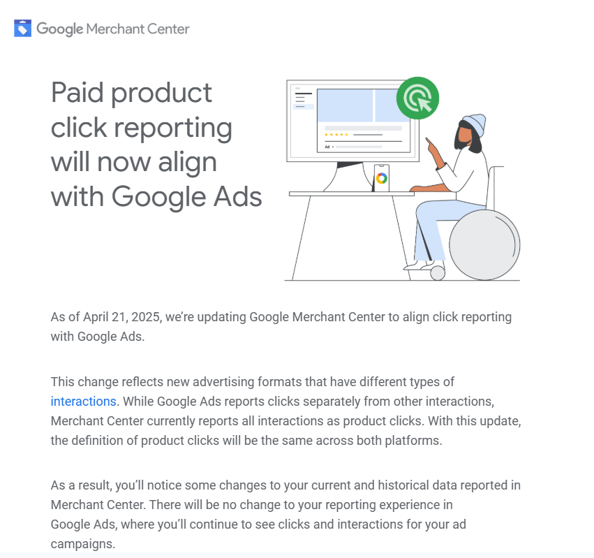 Google Ads Payé Produit Click Reporting Modifier