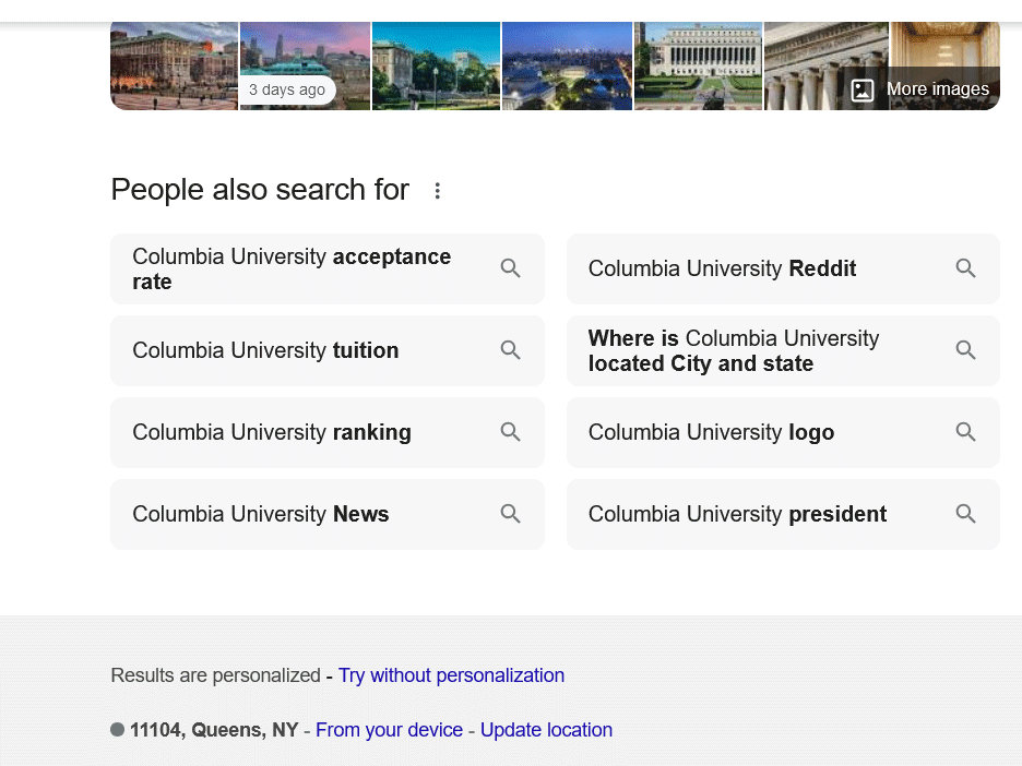Google Rechercher le bouton Suivant manquant