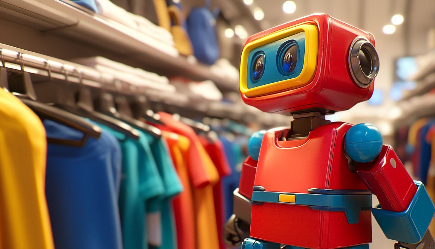 Robot In Clothing Store
