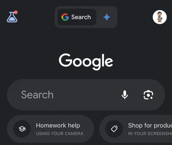 Google Search Toggle to Gemini