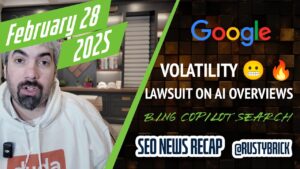 Recherchez la vidéo de la recherche vidéo: Google Search Volatility, Google a poursuivi sur les aperçus de l'IA, les modifications de la vente aux enchères Google ADS et Bing et Apple Intelligence