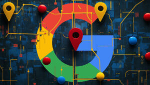 Google Maps Desktop Promouvant l'application mobile