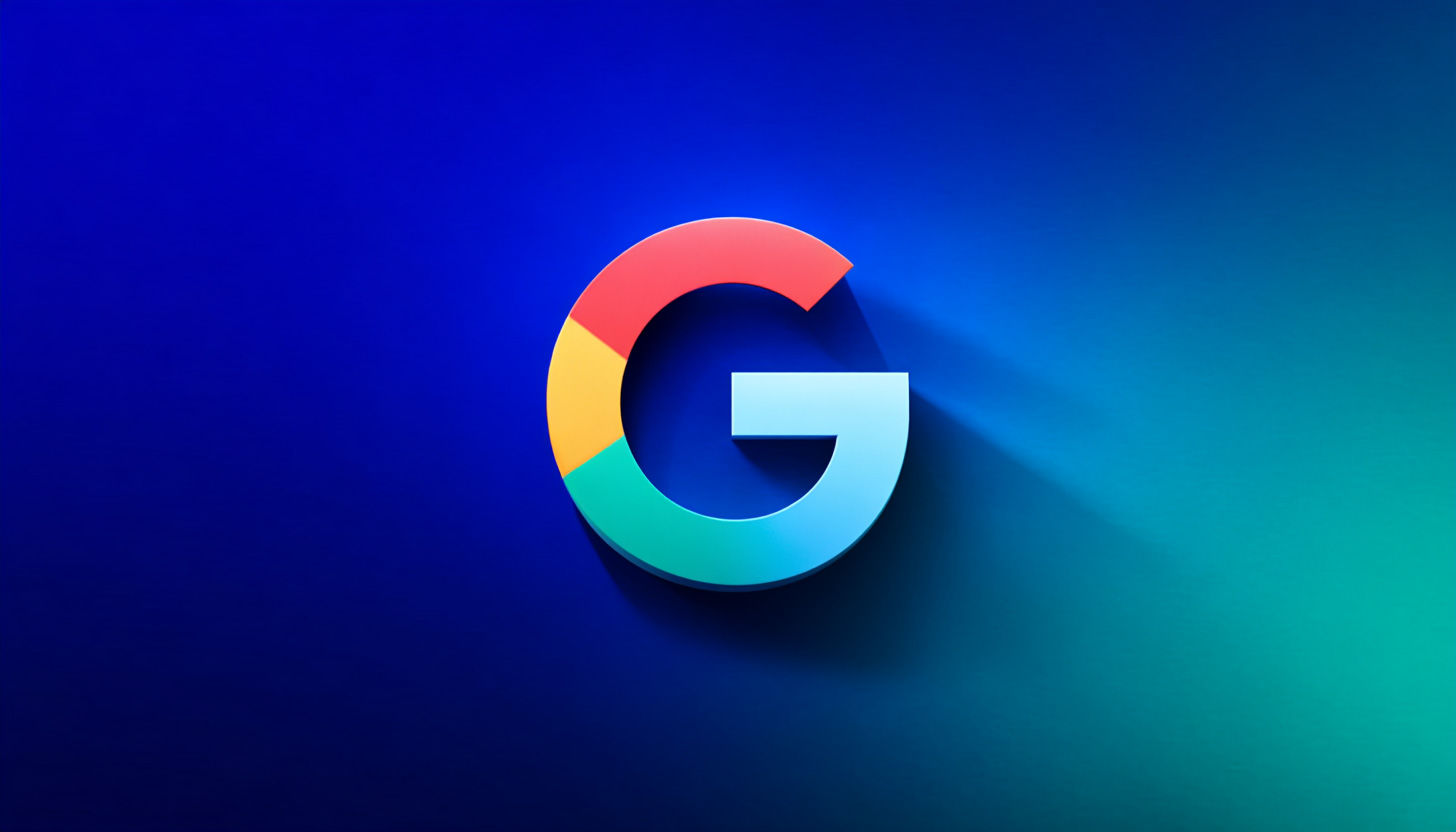 Google Logo Blue Gradient