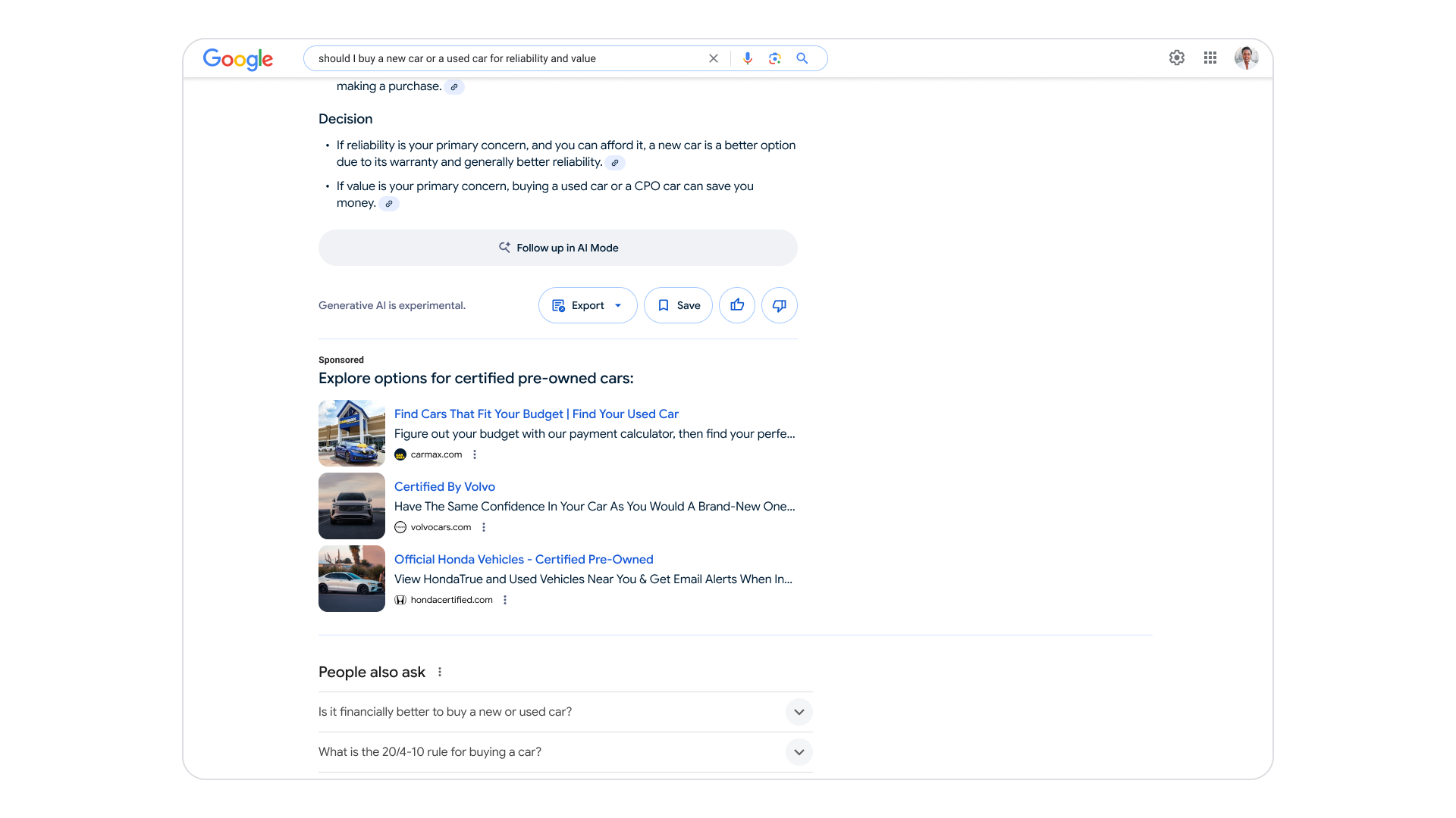 Annonces dans AI Présentation du texte