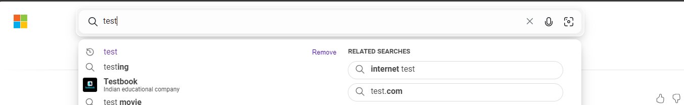 Bing Recherche Boîte à double bordure