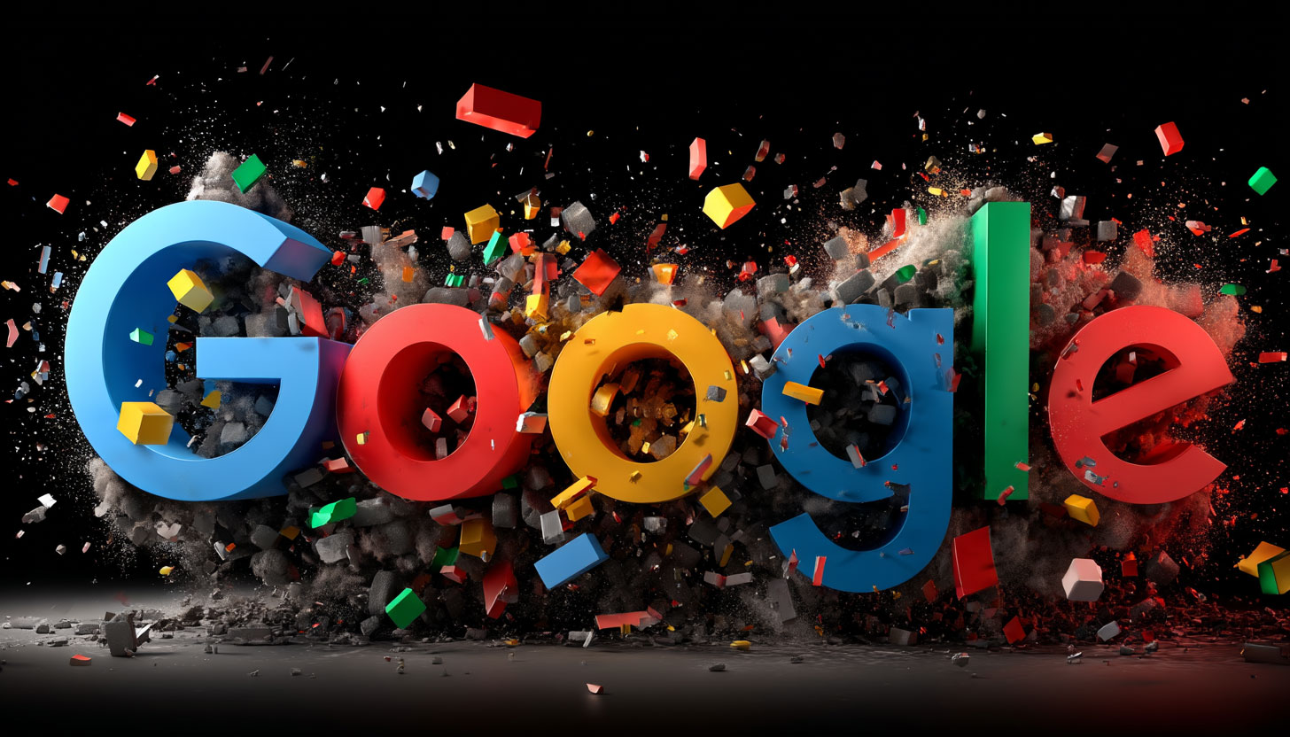 Google Logo Exploding
