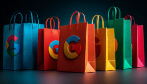 Google Shopping teste un nouveau menu sous la barre de recherche avec un logo Super G