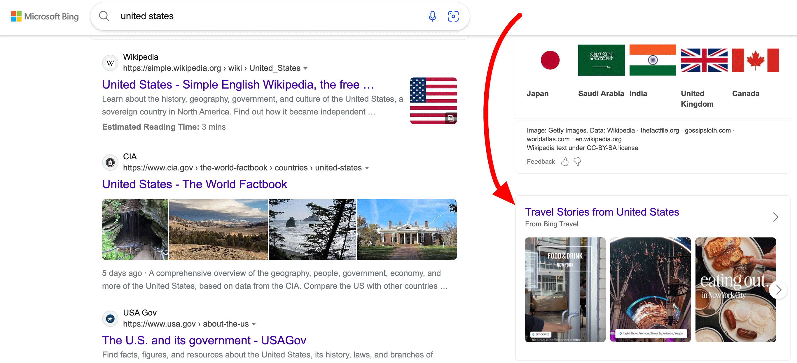 Bing Search Travel Stories