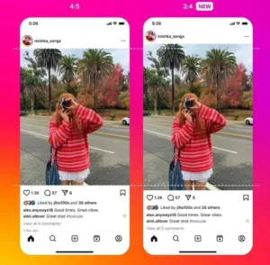 Instagram vous permet de télécharger des photos au format 3: 4