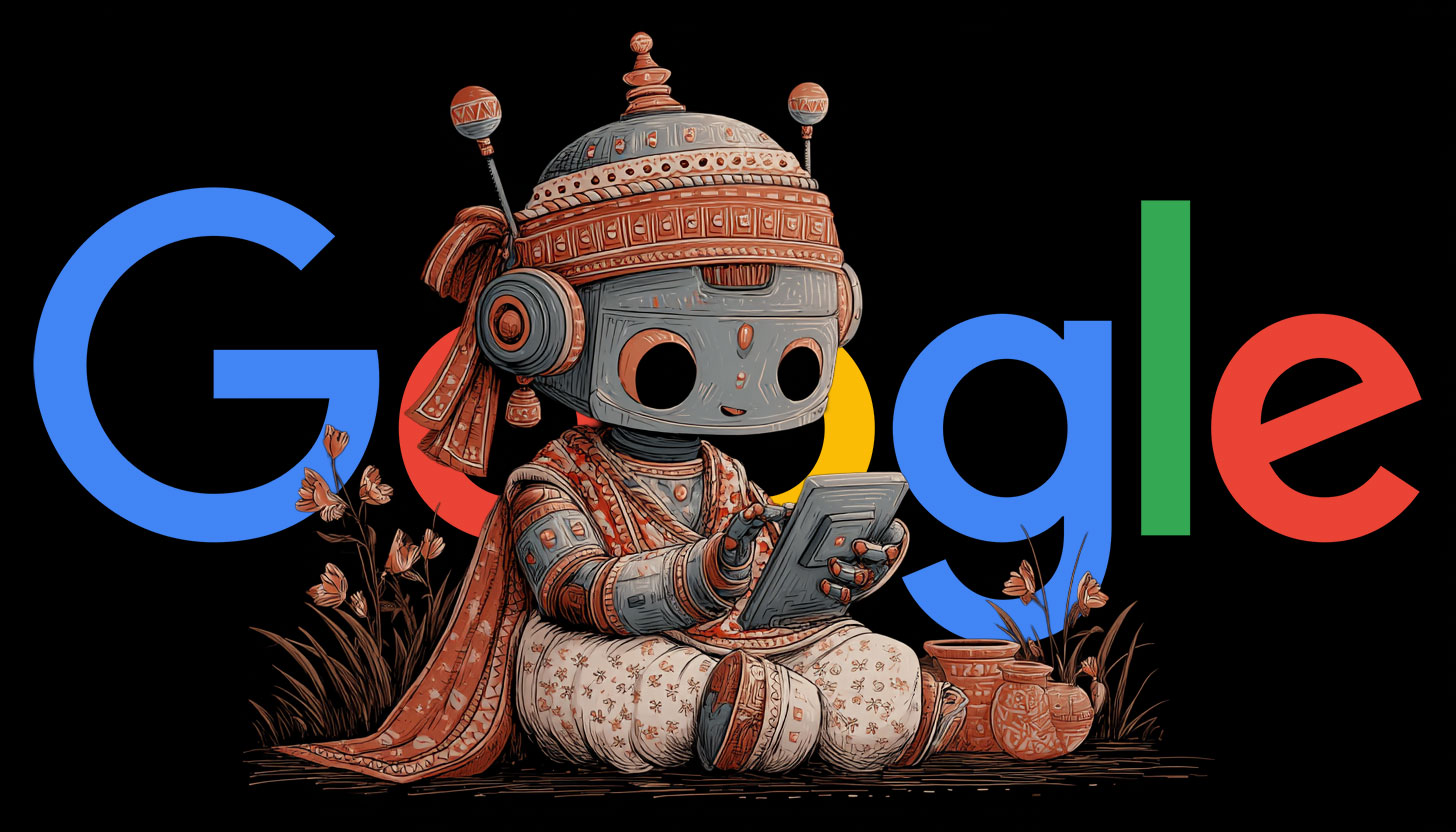 Google India Robot On Phone