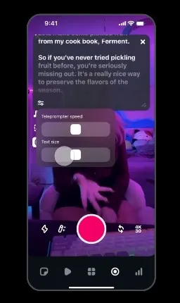 Téléprompter en modifications
