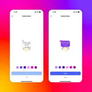 Instagram vous permet de modifier la couleur d'arrière-plan dans les notes