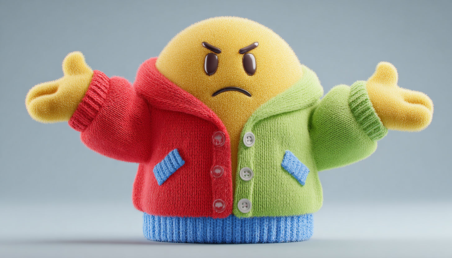 Google Dressed Srug Emoji