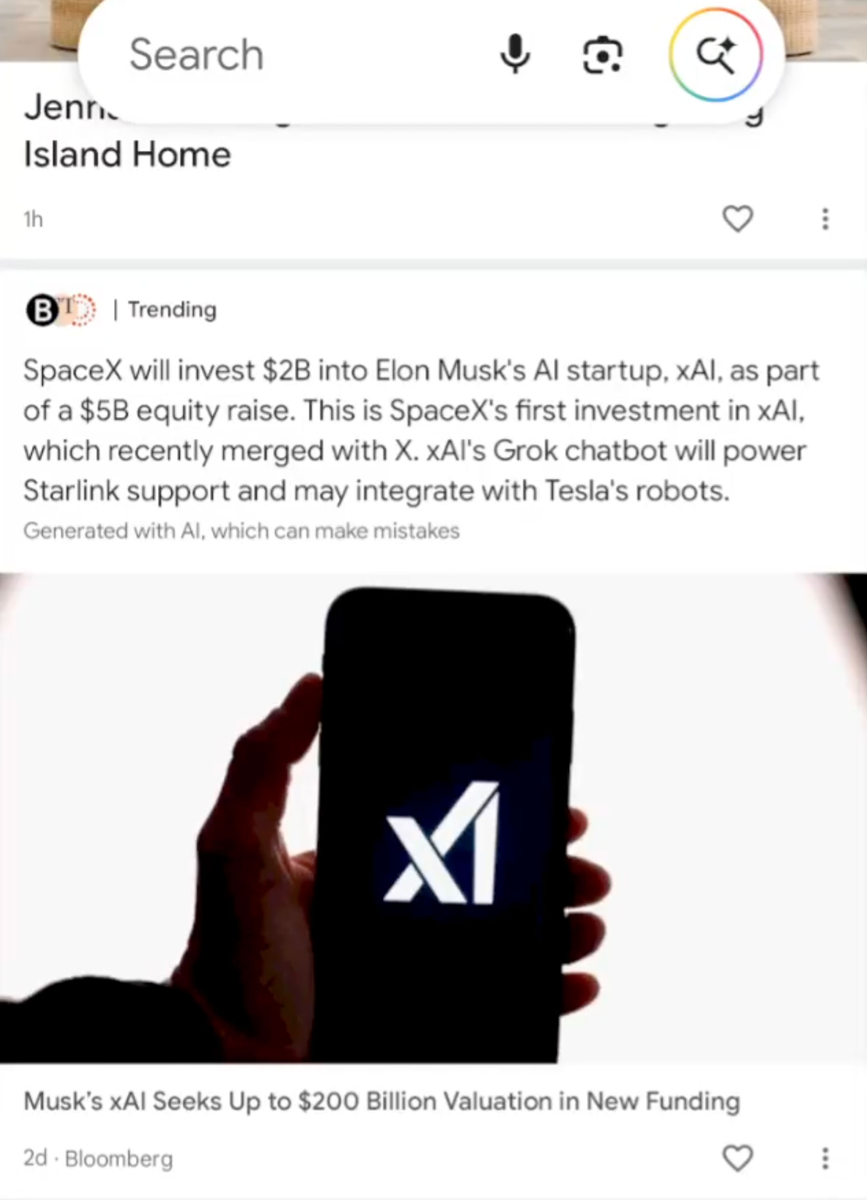 Google Discover AI a généré des résumés