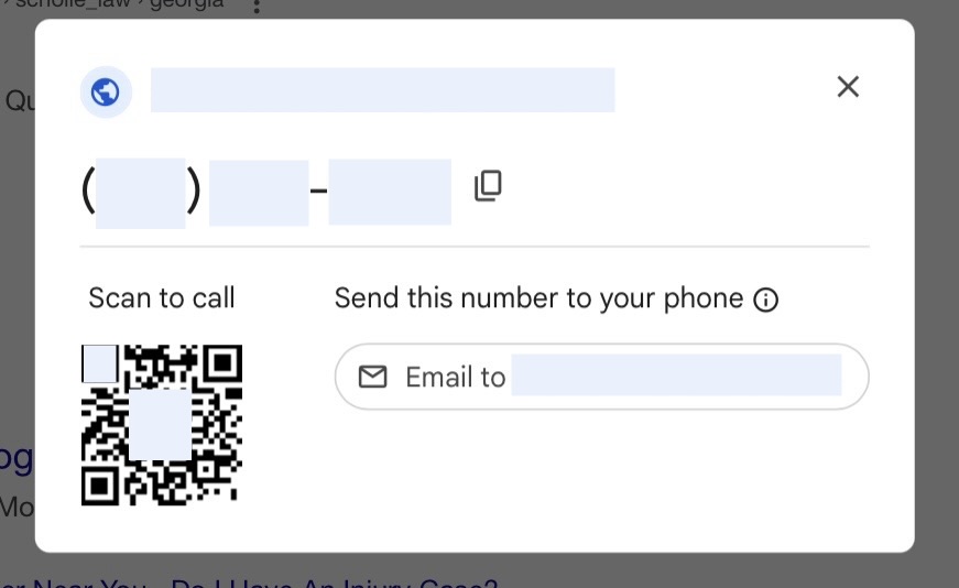 Google Ads QR Code Cliquez pour appeler