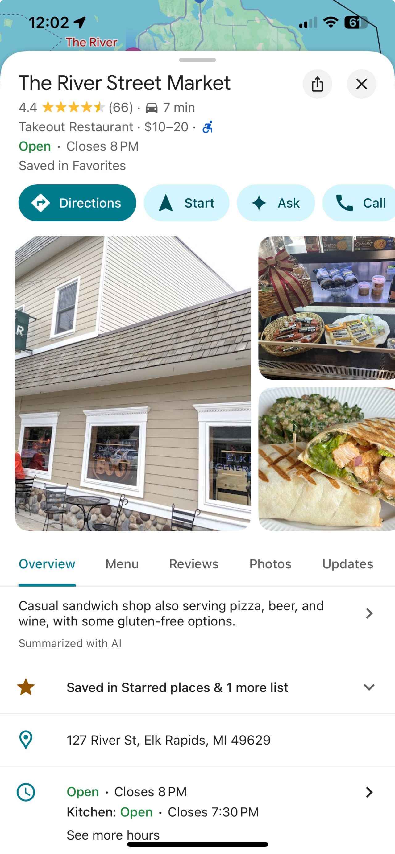 Bouton de demande de profil d'entreprise Google Maps