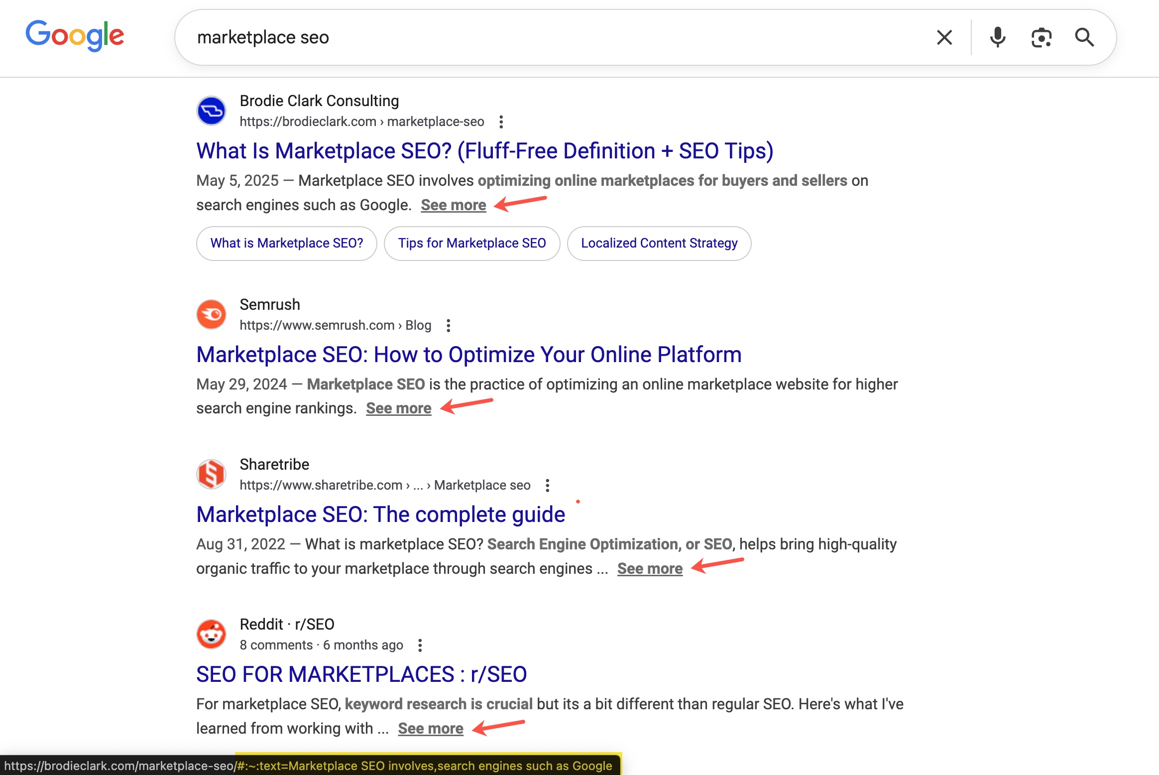 Google Search Resultime Snippets Voir More2
